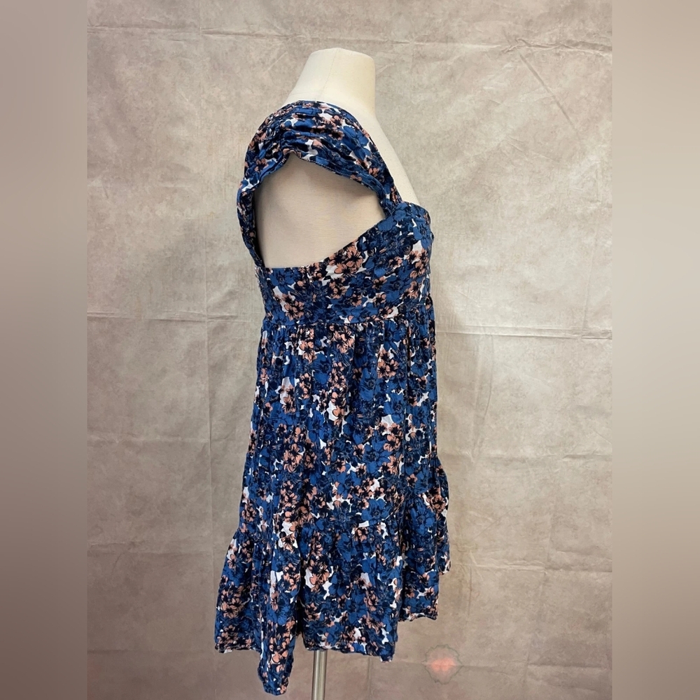 Blue Floral Ruffled Sundress - Picture 4 of 4